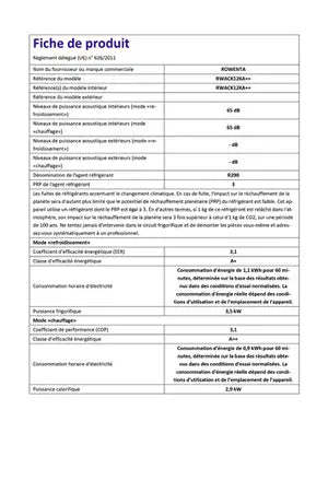 Climatiseur mobile Rowenta RWAC12KA++