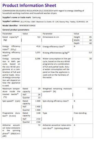 Lave-linge hublot Samsung WW90DB7U94GE BESPOKE AI
