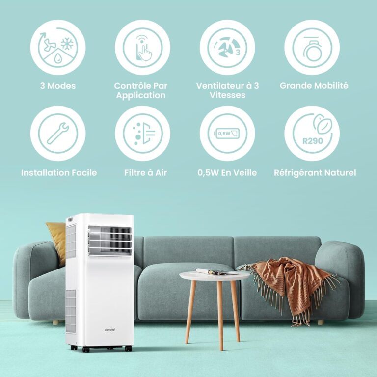 COMFEE Breezy Cool 2.6 | Climatiseur Mobile Connecté 9000 BTU