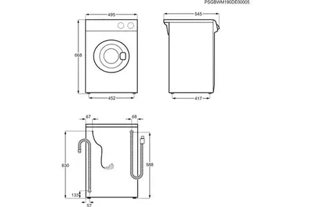Lave-linge hublot Electrolux EWC1352