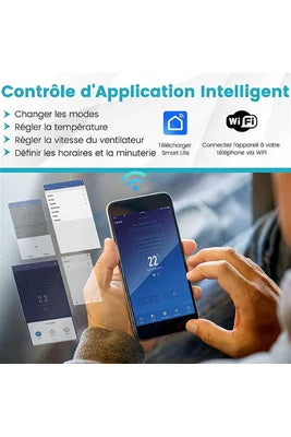 Climatiseur mobile Portable  Giantex 4 en 1 Contrôlé sur APP Intelligente 14000BTU