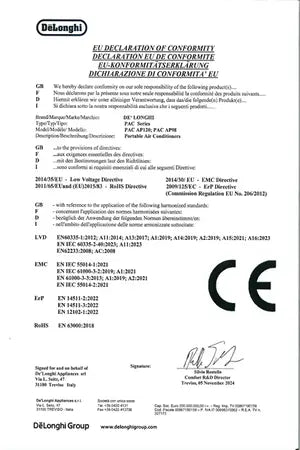 Climatiseur mobile Delonghi PACAP98GENTLEJET