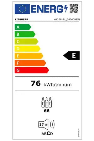Cave de vieillissement Liebherr WK 66