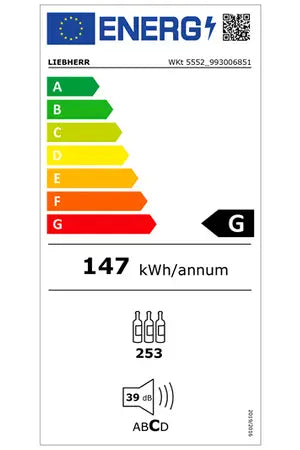 Cave de vieillissement Liebherr WKt 5552-21 GrandCru