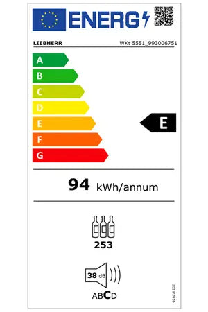 Cave de vieillissement Liebherr wkt 5551-21