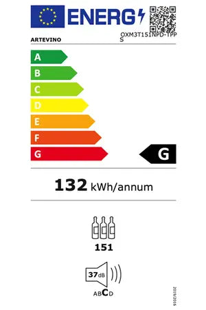 Cave multi-températures Artevino OXM3T151NPD