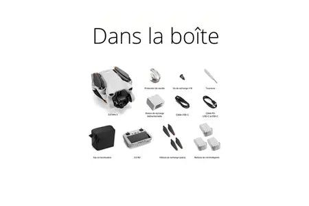 Drone Dji Mini 3 Fly More Combo Avec Radiocommande Smart Controller