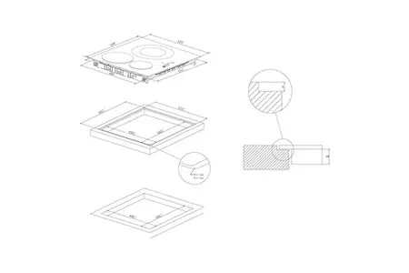 Plaque induction Rosieres RCID363CD/E1
