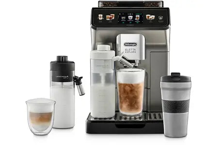 Expresso Avec Broyeur Delonghi Eletta Explore Ecam450.86.T Titanium