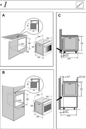 Four De Dietrich DOP7350A
