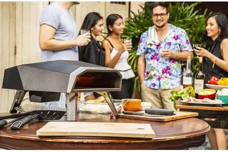 Four d'extérieur Giuliz Pizza Four à pizza à gaz - Giuliz - UFO 16 - Pelle à pizza inclus