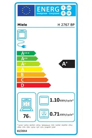 Four encastrable Miele H 2767 BP