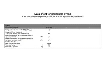 Four encastrable Miele H 2767 BP