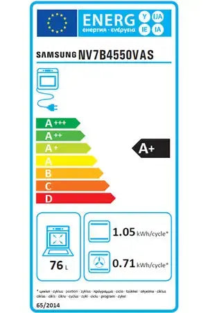 Four encastrable Samsung NV7B4550VAS - DUAL COOK FLEX