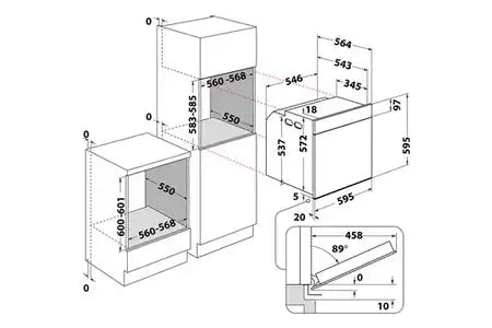 Four encastrable Whirlpool AKZ96490NB