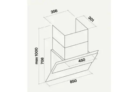 Hotte décorative murale Falmec VERSNRS1420