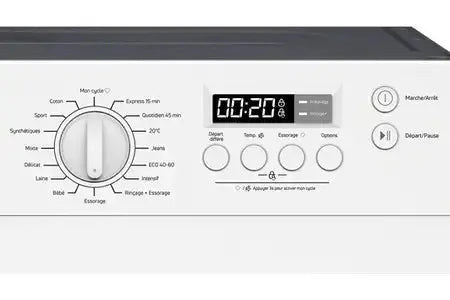 Lave-linge hublot AMICA AWBI814IBW - ENCASTRABLE 60 CM