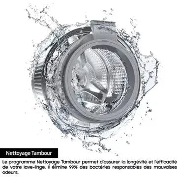 Lave linge hublot SAMSUNG WW80CGC04DAH Bespoke AI