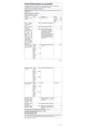 Lave-linge hublot Tcl FF0612WD0FR