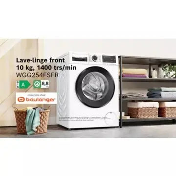 Lave linge hublot 							BOSCH				WGG254FSFR Serenity