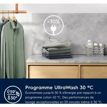 Lave linge hublot  encastrable ELECTROLUX EW8F3814BI