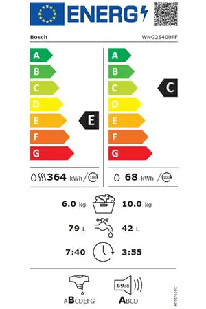 Lave-linge séchant Bosch WNG25400FF