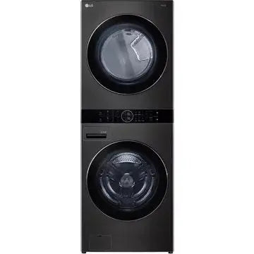 Lave linge séchant hublot 							LG				F761TOWERB Washtower