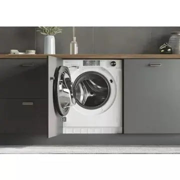 Lave linge séchant hublot  encastrable 							HAIER				HWD90B416FWB-FR