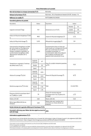 Lave-linge top Electrolux EW7T1368HC