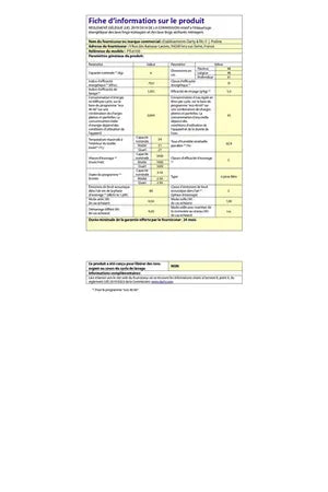 Lave-linge top Proline PTL6100