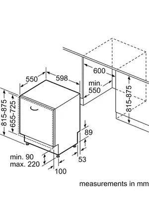 Lave-vaisselle Siemens Encastrable SN65EX68CE 60cm