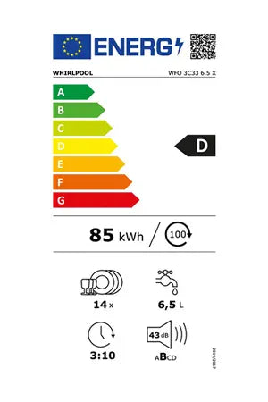 Lave-vaisselle Whirlpool WFO3C336.5X