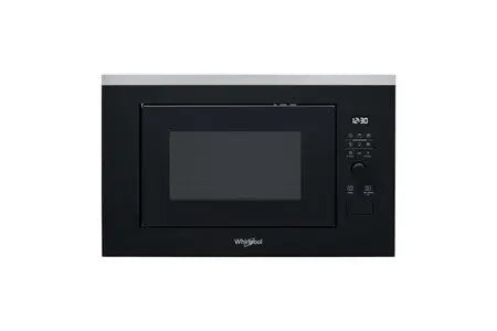 Micro- Ondes + Gril Whirlpool Micro-Onde + Gril Wmf250g 25l 900w 7 Puissance 14 Programmes Encrastable Acier Inoxydable Noir