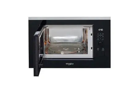 Micro- Ondes + Gril Whirlpool Micro-Onde + Gril Wmf250g 25l 900w 7 Puissance 14 Programmes Encrastable Acier Inoxydable Noir