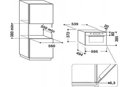Micro- ondes + Gril Whirlpool AMW730/NB