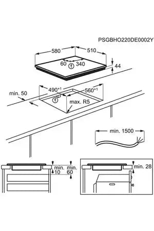 Plaque induction Electrolux EIS62453IZ SaphirMatt