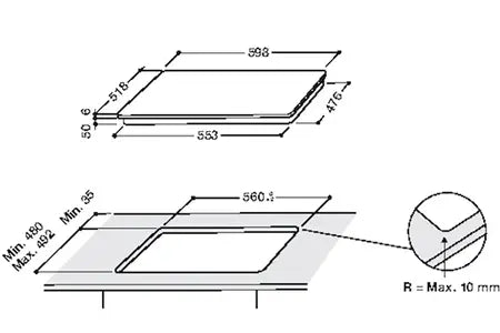 Plaque induction Whirlpool WLB5860AL