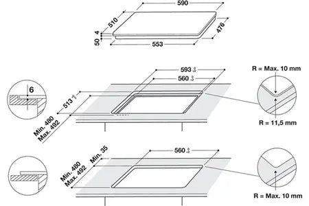 Plaque induction Whirlpool WSS8460NE