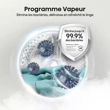 Lave linge hublot 							HISENSE				WF3S8043BW3