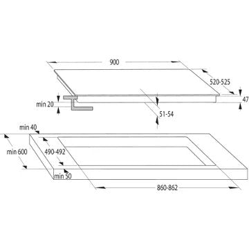 Table vitrocéramique							GORENJE				ECS959BCSC XL