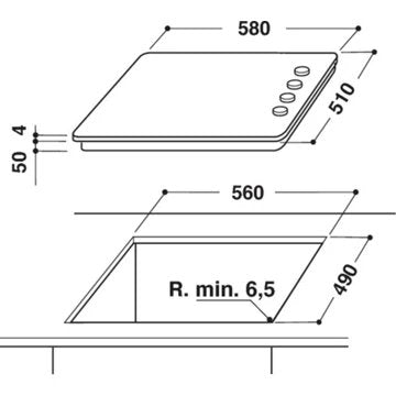 Table vitrocéramique							WHIRLPOOL				AKM903NE