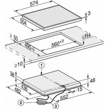 Table vitrocéramique							MIELE				KM 6527 FR
