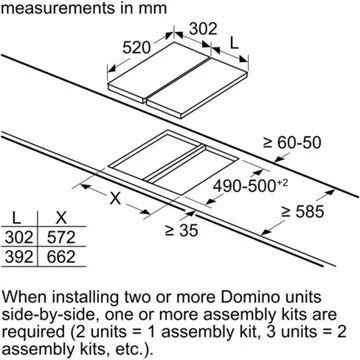 Domino induction							SIEMENS				EX375FXB1E iQ700 Flex Induction