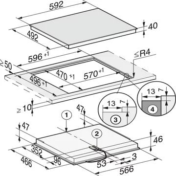 Table vitrocéramique							MIELE				KM 6520 FL