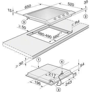 Table gaz							MIELE				KM 2010