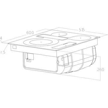 Table induction aspirante							ELICA				NIKOLATESLA FIT 3Z PRO 60 recyclage