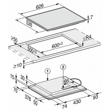 Table induction							MIELE				KM 7564 FR