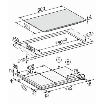 Table induction							MIELE				KM 7678 FL (Triphase)