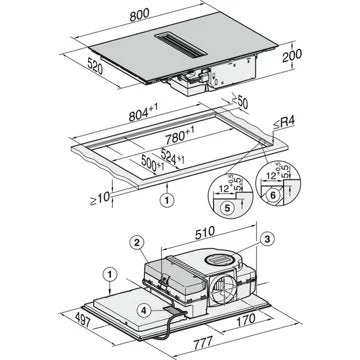 Table induction aspirante							MIELE				KMDA 7272 FL-U