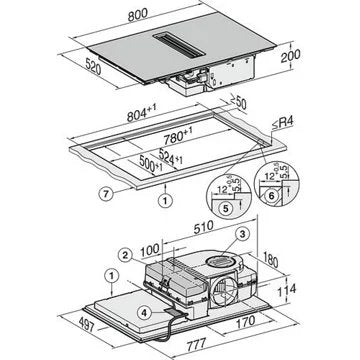 Table induction aspirante							MIELE				KMDA 7272 FL-U